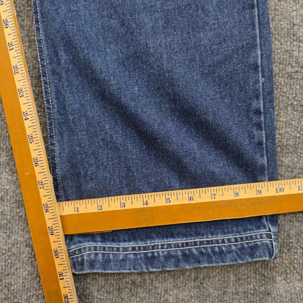 VTG Elephant Jeans Mens 34x31 Blue Denim Carpenter Wide Leg Baggy Hip Hop Skater